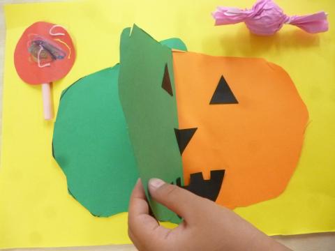 ３歳児 １０月 製作 おばけカボチャ 蓮美幼児学園千里丘キンダースクールブログ