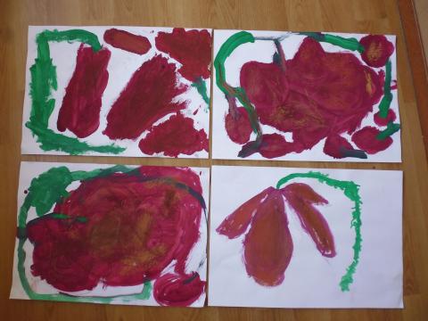 ４歳児 １１月 絵画製作 いもほり 蓮美幼児学園千里丘キンダースクールブログ