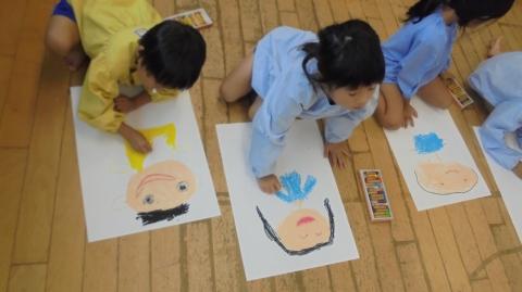 ５歳児 １０月 絵画製作 おいもほり 蓮美幼児学園千里丘キンダースクールブログ