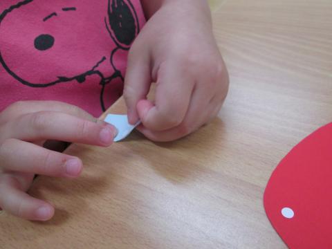 ２歳児 ５月 制作 いちご 蓮美幼児学園もりのみやナーサリーブログ