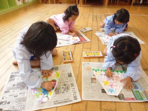 ４歳児 ５月 製作 わたしのワンピース 蓮美幼児学園千里丘キンダースクールブログ