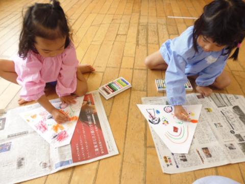 ４歳児 ５月 製作 わたしのワンピース 蓮美幼児学園千里丘キンダースクールブログ