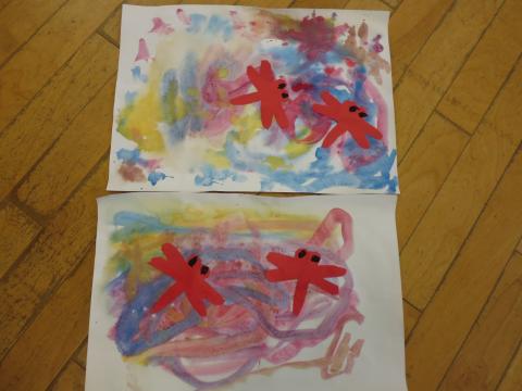 ４歳児 １０月 製作 赤とんぼ 蓮美幼児学園千里丘キンダースクールブログ