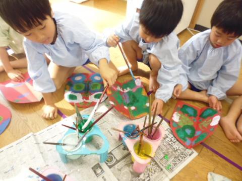 ５歳児 ２月 製作 節分 蓮美幼児学園千里丘キンダースクールブログ
