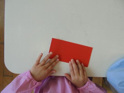 ５歳児 ４月 おりがみ製作 ちゅうりっぷ 蓮美幼児学園千里丘キンダースクールブログ