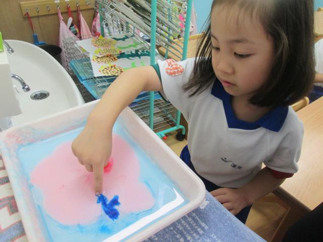 ５歳児 ６月 製作 あじさい 蓮美幼児学園もりのみやナーサリーブログ