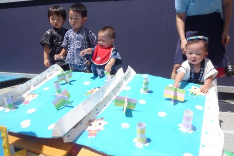 夏祭りごっこ14 蓮美幼児学園まつやまちナーサリーブログ