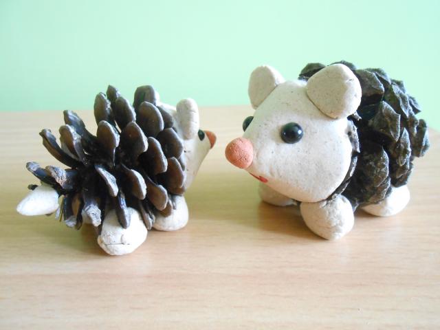 秋の製作 かわいいハリネズミの作り方 蓮美幼児学園芦屋山手ナーサリーブログ