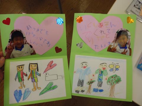 製作 敬老の日のメッセージカード 五歳児 蓮美幼児学園千里丘キンダースクールブログ