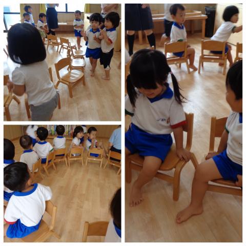２歳児 椅子取りゲーム 蓮美幼児学園千里丘北ナーサリーブログ