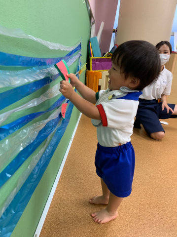 七夕飾り 天の川 蓮美幼児学園芦屋打出プリメールブログ